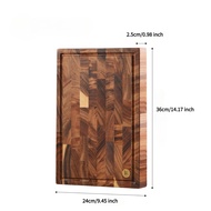 ***ของแถมมากมาย-ของแท้100%-ลด30%***HOWON โฮวอน เขียงวอลนัทแท้ ขนาด 40282.5 ซม กันลื่น ใช้งานได้สองด้