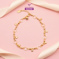 Yaxiya Women's Anklet Imitation Gold Jewelry 18K 566