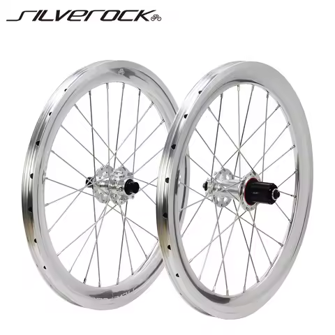 SILVEROCK Alloy Bike Wheels 20in 406 Disc Brake Rim Brake 38mm for Birdy Birdy2 GT Folding Bike Clin