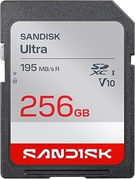 SANDISK 256GB Ultra SDHC UHS-I Card and SDXC UHS-I Card - Up to 195MB/s Read Speed, Full HD Video, V