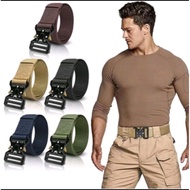 MEN'S BELT MEN'S BELT (IRON HEAD) NELON CAMVAS BUCKLE Tali Pinggang Lelaki