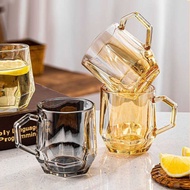 Glass Cup Drinking Cup Household Handle Glass Tea Cup Set High-value Whole Set Cup Coffee Cup Breakf