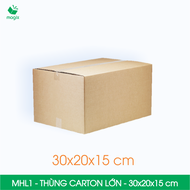 MHL1 - 30x20x15 cm - 20 thùng carton đóng hàng lớn - Hộp carton đóng hàng lớn | Magix Packaging