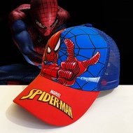 MATAHARI [Saror]Children's Spider-Man Hat Iron Man Sun Hat Thin Peaked Hat
