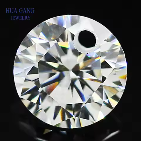 Single/Double Holes Zirconia Stones AAAAA Cubic Zirconia Stone Loose DIY Crystal Earrings Jewelry Be