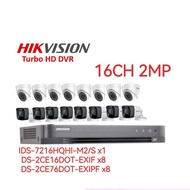 HIKVISION iDS-7216HQHI-M2/S CCTV 16 CHANNEL 2MP FULL HD 1080P DVR + 16 INDOOR & OUTDOOR IR CAMERA PA