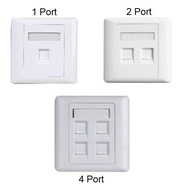 Faceplate 1 2 4 Hole Support Modular RJ45 & RJ11 V