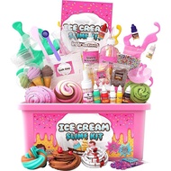 DIY slime Hand Decompression Scientific Experiment Ice Cream slime Making kit slime kit