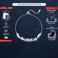 Women's S925 silver bracelet Asimi Flower Strip, soft and gentle Italian silver bracelet Aurora Glea