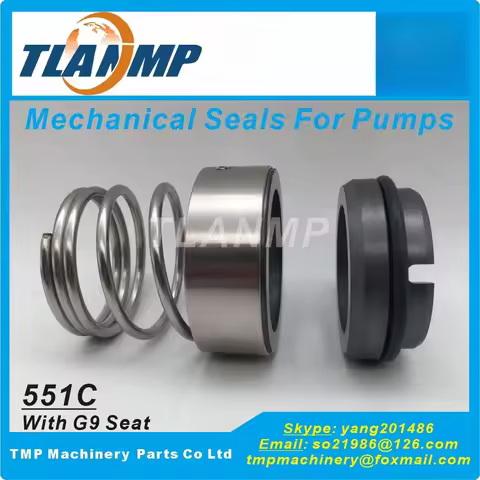 551C-14/16/18/20/22/24/25/28/30/32/33/35 TLANMP Mechanical Seals with G9 Seat (BT-RN,VUL-CAN 12,ROTE
