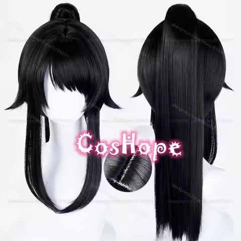 Ayano Aishi Cosplay Wig with Ponytail Yandere-Chan Black Wig Cosplay Anime Heat Resistant Synthetic 