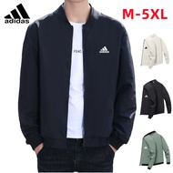 Ready Stock Clearance Sale Adidas Men Baseball Jacket Coat jaket lelaki Zipper Pocket Windproof Casual Outerwear
