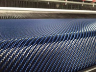 [Grade A]3K 200gsm 2x2 Twill weave 1100D Red/blue Kevlar 19.7inch/0.5meter wide Kevlar & Carbon fibe