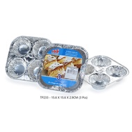 Aluminium Foil Muffin Pan #4cups#6cups#9cups