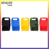HUALI02 ยางคลื่นวิทยุทางฝาครอบเคสสำหรับ UV-5R BF-F8 + UV