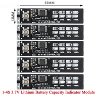 2Pcs/1pc 1-4S 1S/2S/3S/4S Single 3.7V Lithium Battery Capacity Indicator Module 4.2V Display Electri