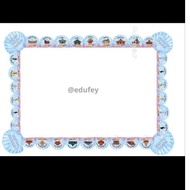 Shell whiteboard Border decoration Whiteboard Border Board Decoration Bulletin Board Decoration
