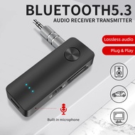 New T66 AUX Bluetooth 5.0 Adapter Car Bluetooth Receiver Transmitter Two-in-one Wireless Audio