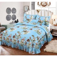 CADAR SUPERQUEEN 4 IN 1HQ/Cotton/patchwork/patchwork/bedding/4 in 1 Set cadar pengantin beropol quee