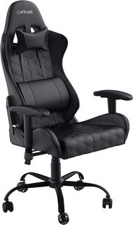 [K0163] Trust Gaming GXT 708 Resto Gaming Chair, PC Desk Chair, Full 360° Rotatable Seating, Strong and Robust Metal Base Frame, Chair for Computer, Streaming, Office – Black