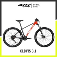 SEPEDAUNG MTB UNITED CLOVIS 3.10 27.5" M (17) - 18SP RED GREY - bicycle storeku