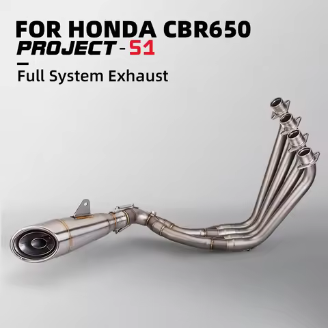 Exhaust System for Motorcycle, Upgrade Kit for CBR650R, CB650R, CB650F, CBR650F, Full End Muffler Li