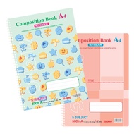 XO KLong A4 single spring notebook 500 pages 5 subject MS 396