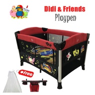 Didi &amp; Friends katil baby budak Playpen With Diaper Change &amp; Mosquito Net