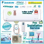 Save4.0 Daikin Deluxe Inverter Aircond 1.0hp - 3.0hp ((FTKU Series)) FTKU28BV1MF / FTKU35BV1MF / FTKU50BV1MF / FTKU60BV1MF / FTKU71BV1MF Smart Control ((5 Star Energy Rating)) Pwp Basic Installation with in Klang Valley SAVE 4.0