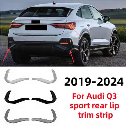 For Audi Q3 2019-2024 sports car rear bumper lower lip trim frame