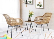 Modern Rattan Balcony Set Lounge Rattan Chair and Table Outdoor High Quality PE Rattan Chair SG Weat
