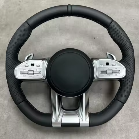 Carbon Fiber Steering Wheel for Mercedes Benz A35 A45 C63 C43 E53 E63 G63 G500 G55 AMG GT S63 GLE63 