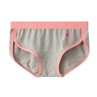 Solid Color Cotton Briefs for Women - Sporty & Breathable Design A6384