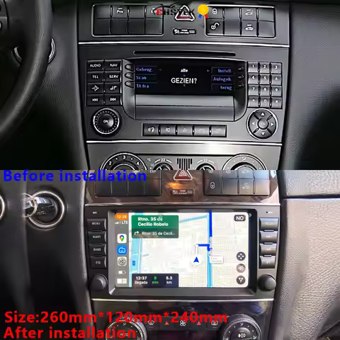 CHSTEK Android 13 Carplay Car Radio For Mercedes Benz C-Class W203 W209 CLK C209 C180 Navigation WIF