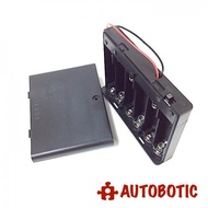 6AA Battery Holder + Wire Leads + Switch + Cover