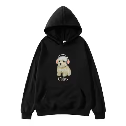 Clairo - Men's and Women's Top Hooded Sweatshirts Fun Dog Pattern Clothes New Harajuku Fashion Hoodi