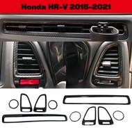 Honda HRV HR-V Vezel 2014-2021 Carbon Trim/Glossy Black Aircond Outlet Panel Cover