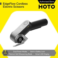 HOTO EdgeFlow Cordless Electric Scissors - USB-C, Titanium Blade, LED Display, Tool-Free, Crafting