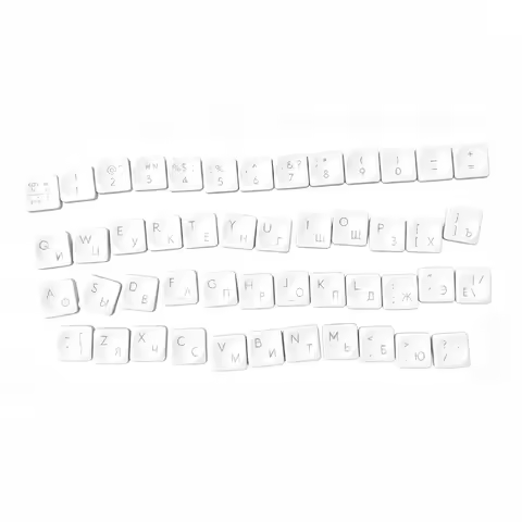 White Russia 48 Keycaps Replacement Keycap Key Cap &Scissor For Logitech Craft MX S YR0073 YR0064 YR