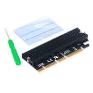 M.2 NVME Raiser PCIE to M2 Adapter PCI Express GEN3 High Speed Compatible PCIE X16 X8 X4 Slot LED In
