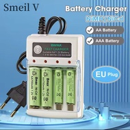 Four slot charger No. 5 and No. 7 battery charging box, four slot nickel cadmium nickel hydrogen AA battery fast charging socket