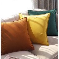 Solid Square Sofa Cushion Cover 60x60 50x50 45x45 40x40 30x50cm Big Sofa Square Pillow Cover Velvet 