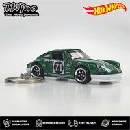 HIJAU GANTUNGAN Hot Wheels KEYCHAIN ‘71 Porsche Coupe 911 2.2 - 1971 Porsche 911 - Green - Green - K