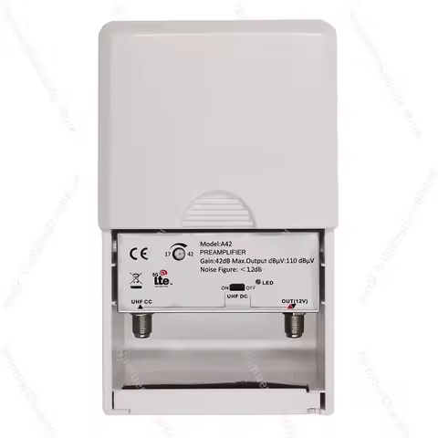 A42 Digital Terrestrial TV Amplifier DTMB DVBT2 HD Signal Booster for UHF Band Universal Receiver