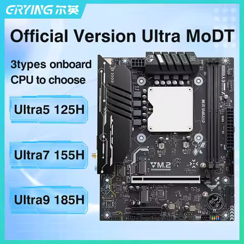 Erying M-ATX Ultra 185H 155H 125H CPU Motherboard Combo for Desktops LGA115X DDR5 Dual Channel M.2 N