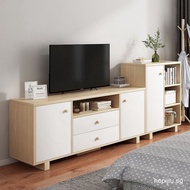 TV cabinet modern simple tall living room small bedroom solid wood leg TV cabinet combination wall c