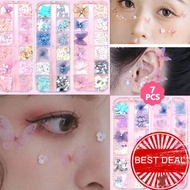 Face Decoration Stickers Creative Eye Makeup Glitter Illusion Patch Art Stage Eyelash Nail U0k0