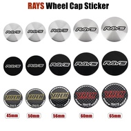 45MM Car JDM Styling Wheel Center Emblem 50MM VOLK RAYS Logo 56MM Sport Rim Cap Sticker 60MM Wheel C