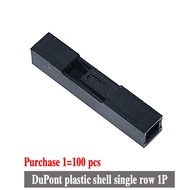 100pcs 1P Dupont Head 2.54mm Dupont Plastic Shell Pin Head Connector Jumper Wire Cable Housing Plug 