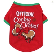 Dog shirt Dog Christmas T-shirt Pet T-shirt Dogs Christmas T-Shirt Summer Dog T-shirt Pet Dogs Cloth